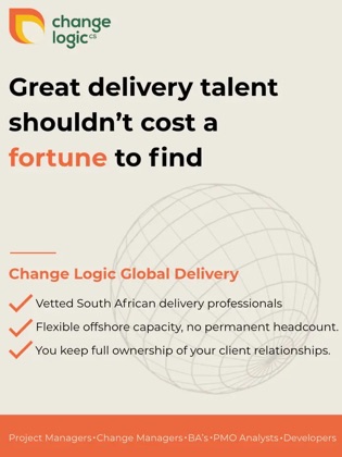 Social media creative for Change Logic